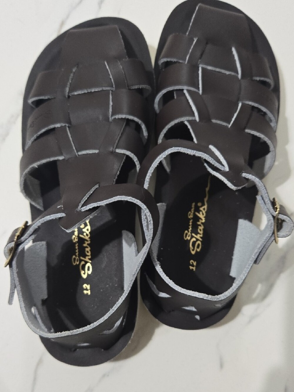 Sun San Sharks Brown Sandals - Picture 3 of 5